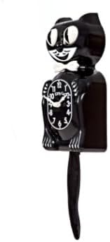 Small Kitty-Cat Klock Classic Black (Includes Battery)