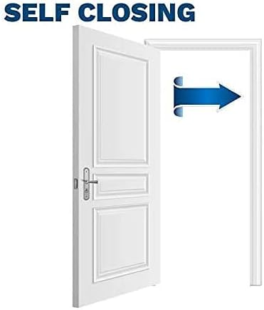 2 Pack - 4.5"x4.5" Stainless Steel Self Closing Reversible Door Hinge - Heavy Duty Commercial Spring Door Hinge - UL Listed with Complete Installation Hardware