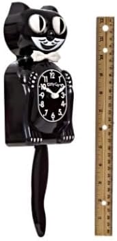 Small Kitty-Cat Klock Classic Black (Includes Battery)