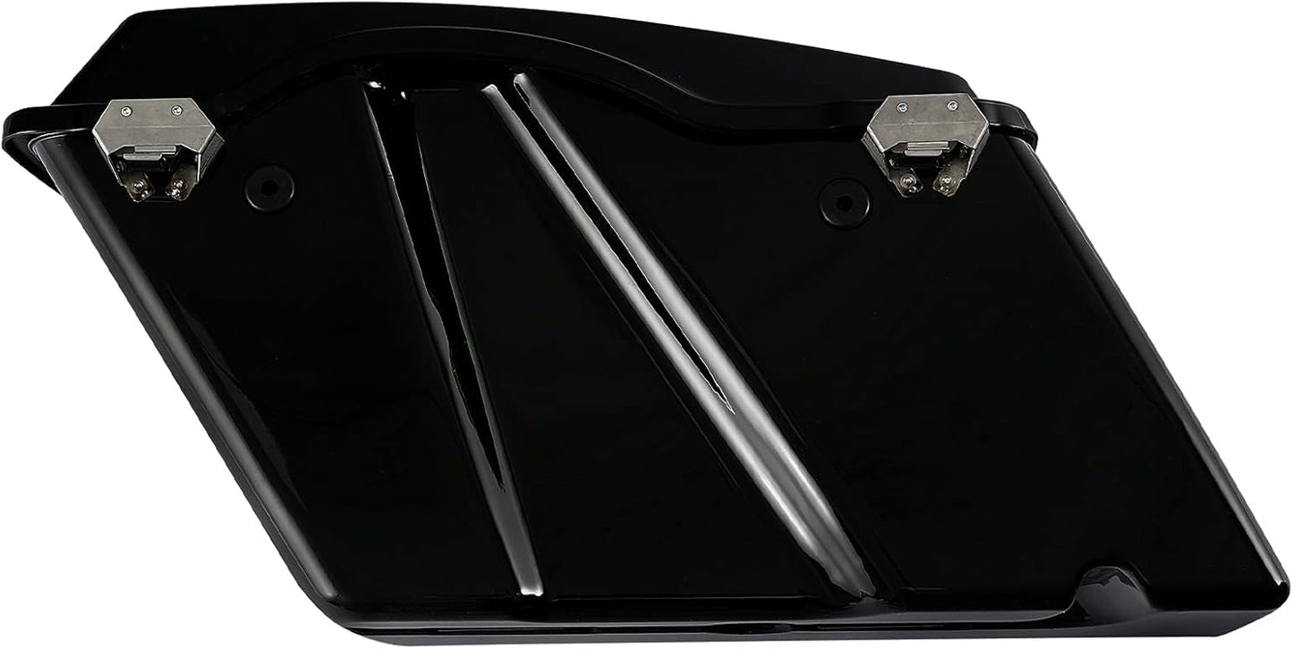 Green-L Hard Saddlebags with Black Latches Fit for Harley Electra Street Road Glide King 1994-2013 Touring Models