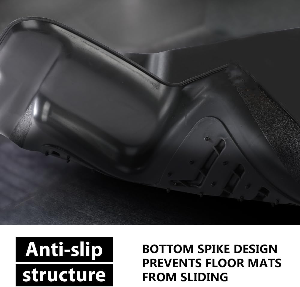G-PLUS Floor Mats Compatible with Honda Civic 2016-2021 Coupe/Sedan/Fit Civic Hatchback 2017-2021/Fit 16-21 Honda Insight TPE All Weather Full Cover Protection 3 Piece,Black