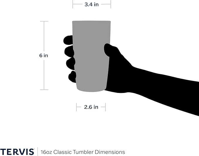 Tervis My Kids Have Paws Tumbler with Wrap and Brown Lid 16oz, Clear