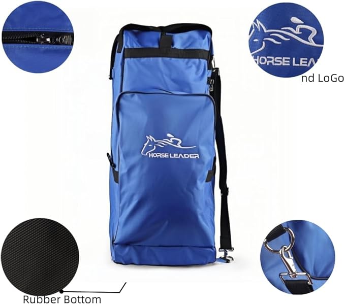 Tall Boot and Helmet Carrier - Waterproof 3 in 1 Equestrian Travel Bag for Horse Riding, Large Capacity, English Bag Carry All