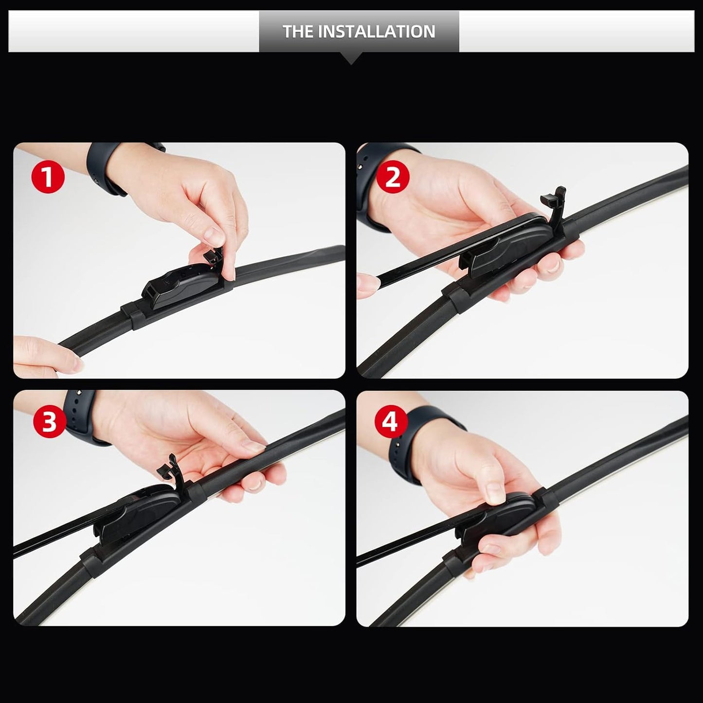 Front Windshield Wipers, 2-Piece Set for BMW Z4 2.5i 3.0i 3.0si 2003 2004 2005 2006 2007 2008 - Automotive Replacement Front Wiper Blades for Car Window