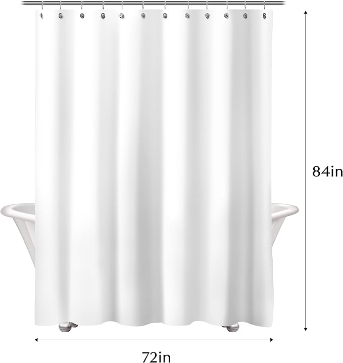 Sunlit Design Extra Long Lovely Multicolor Cartoon Cats Fabric Shower Curtain, Cute Cats Bathroom Decoration Curtains