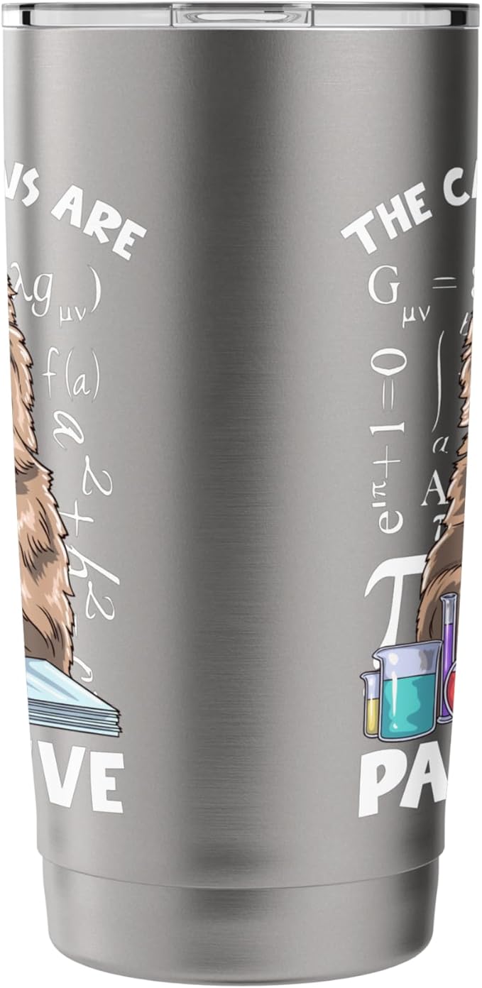 The Cation Ions are Pawsitive Chemistry Cat Stainless Steel Insulated Tumbler