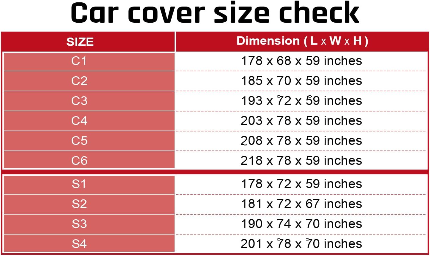 SUV Cover Waterproof All Weather Protection with Red Stripe Design, Car Cover Universal Fit Ford Explorer, Toyota Highlander, Honda Pilot, Dodge Durango, BMW X5 X6, Lexus RX350