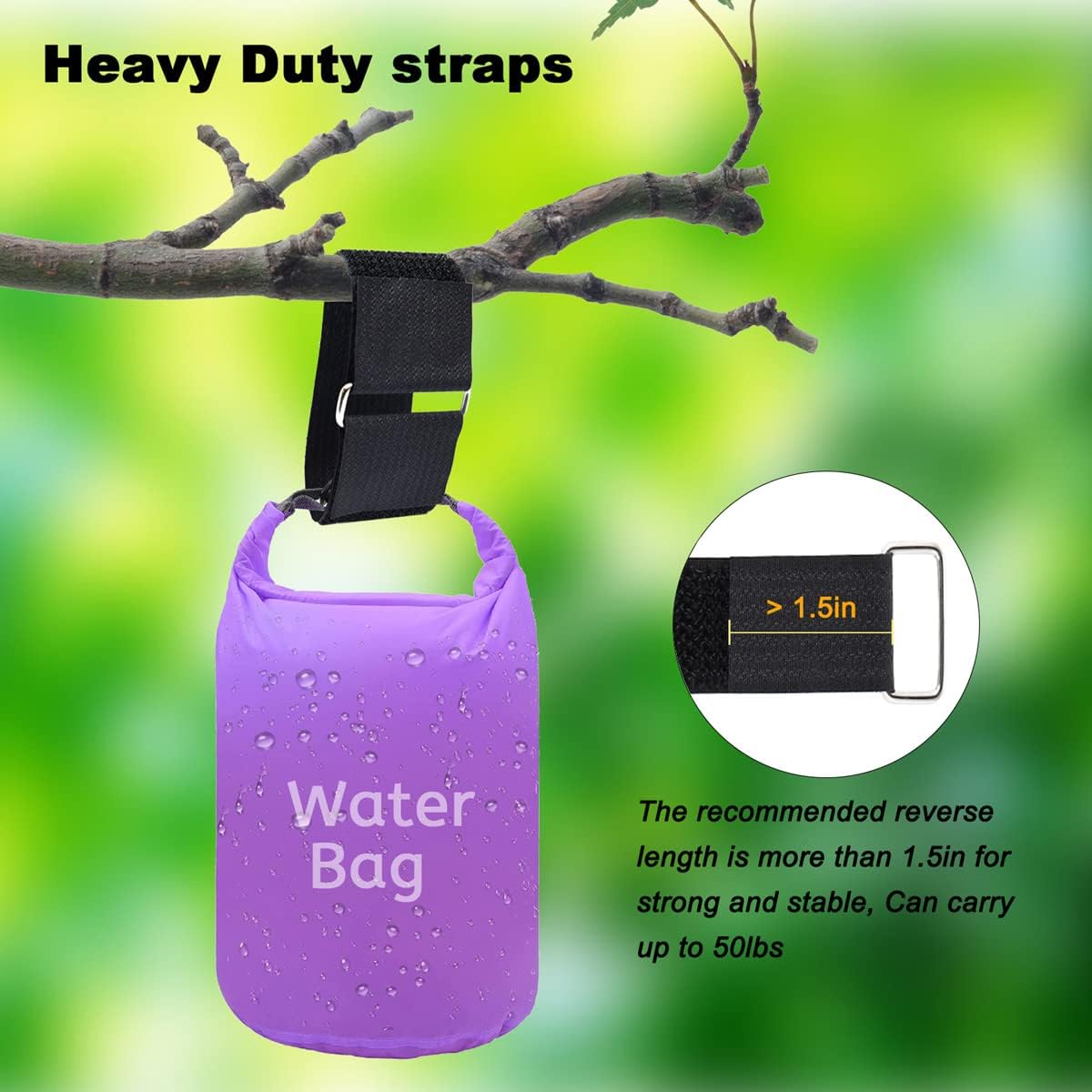 2"x16ft Reusable Cinch Strap with 10 Metal Buckles, Cut-to-Length Fastening Securing Straps, Adjustable Nylon Cable Straps and Cord Ties for Organizer or Storage, 2 inch Wide, Black