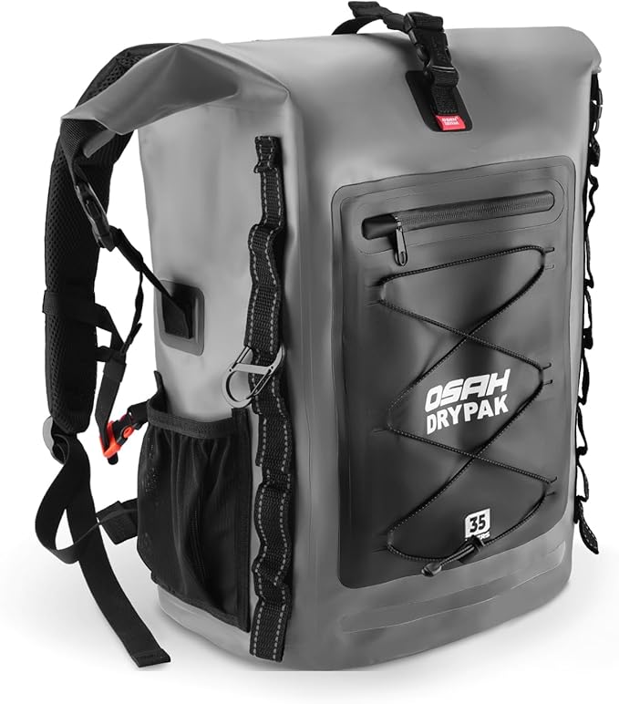 Waterproof Backpack Dry Bag 35L/55L β Heavy Duty Roll-Top Hiking Backpack for Travel, Kayaking, Boating, Camping, Rafting and Fishing