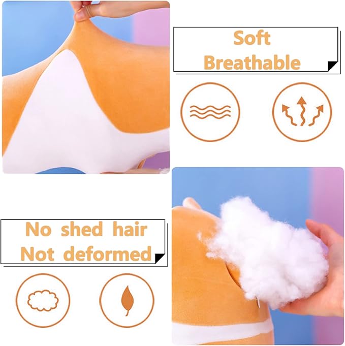 Soft Cat Plush Long Stuffed Animal Sleeping Pillow - Cotton Kitten, Cute Long Body Pillow, Gift for Kids, Girlfriend (19.7inch/50cm, Pink)