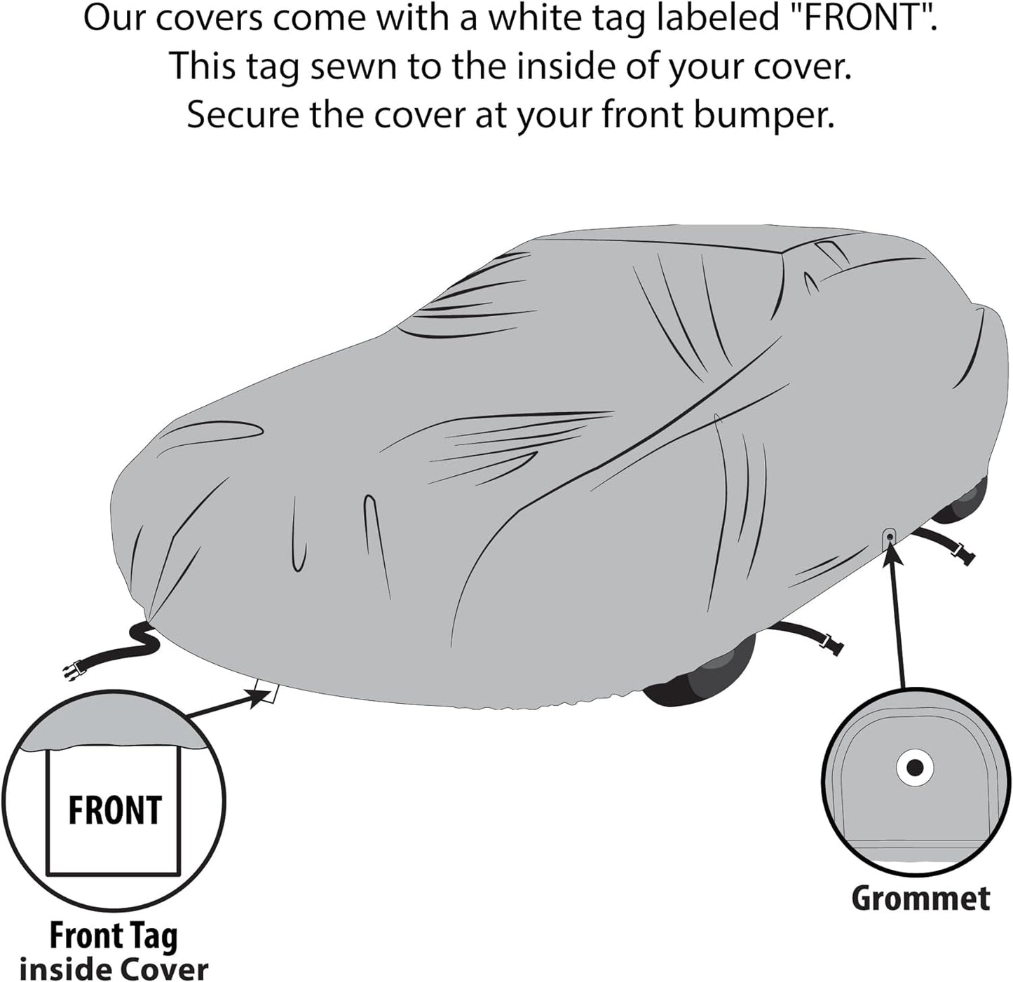 5 Layer Car Cover for Cadillac Series 61 1949-1951, Semi Custom Fit Full Coverage Pollution, Dust, Sun, Snow, Rain, Hail All Weather Protection, Breathable