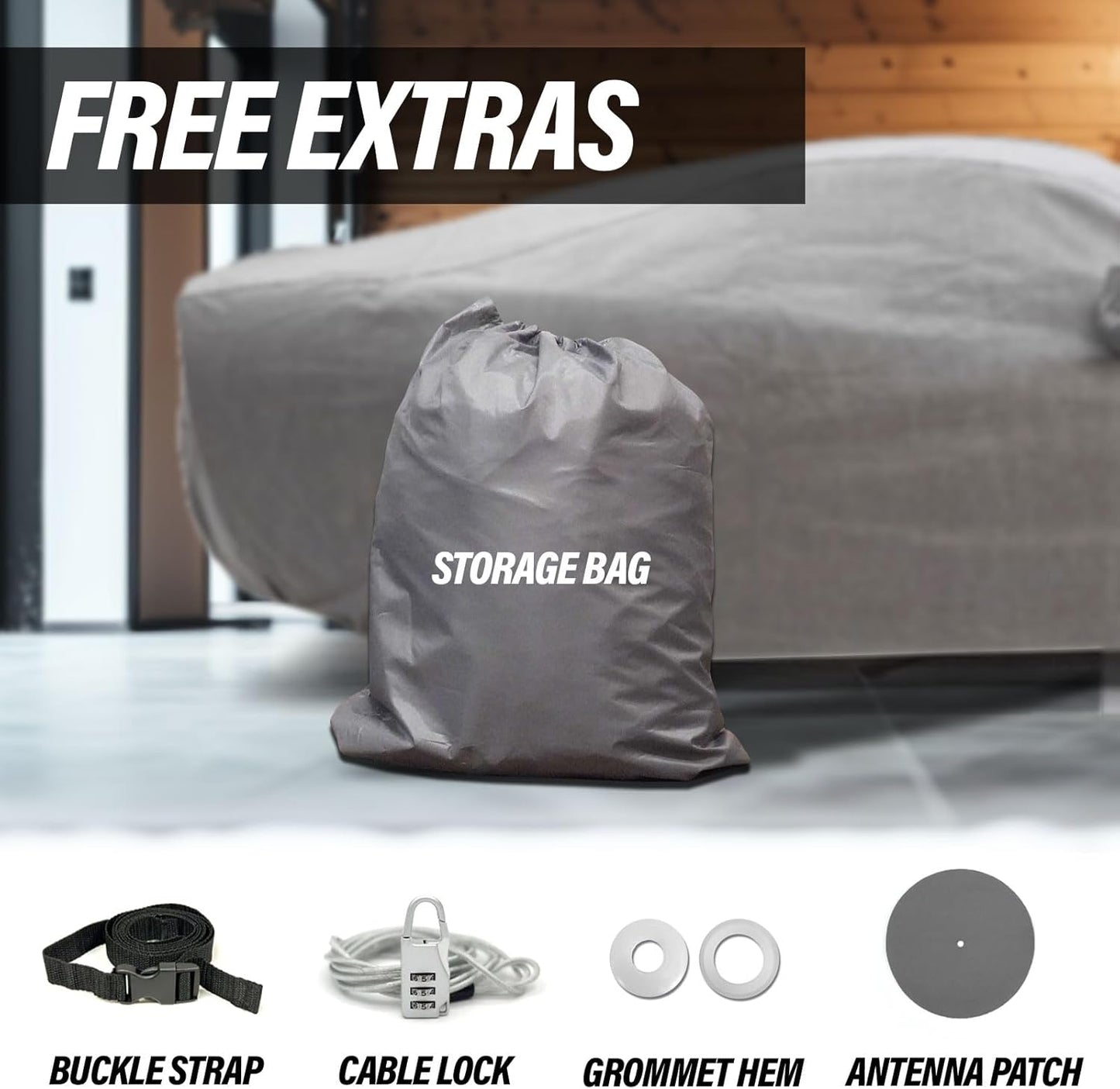 Supreme Full Car Cover - Semi Custom Fit for Tahoe 2000-2006 SUV 4-Door | All-Weather Protection: Waterproof, Dustproof, Windproof, UV-Resistant | Includes Accessories