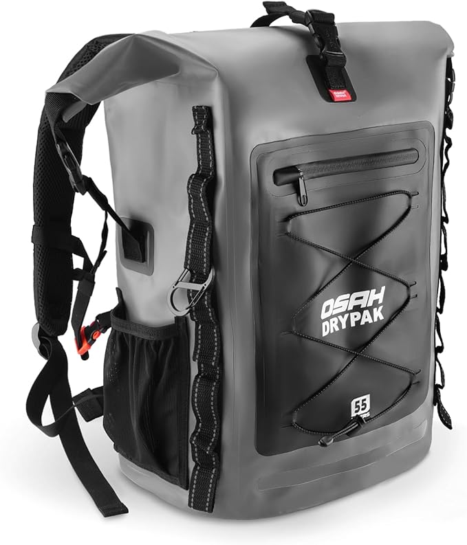 Waterproof Backpack Dry Bag 35L/55L β Heavy Duty Roll-Top Hiking Backpack for Travel, Kayaking, Boating, Camping, Rafting and Fishing