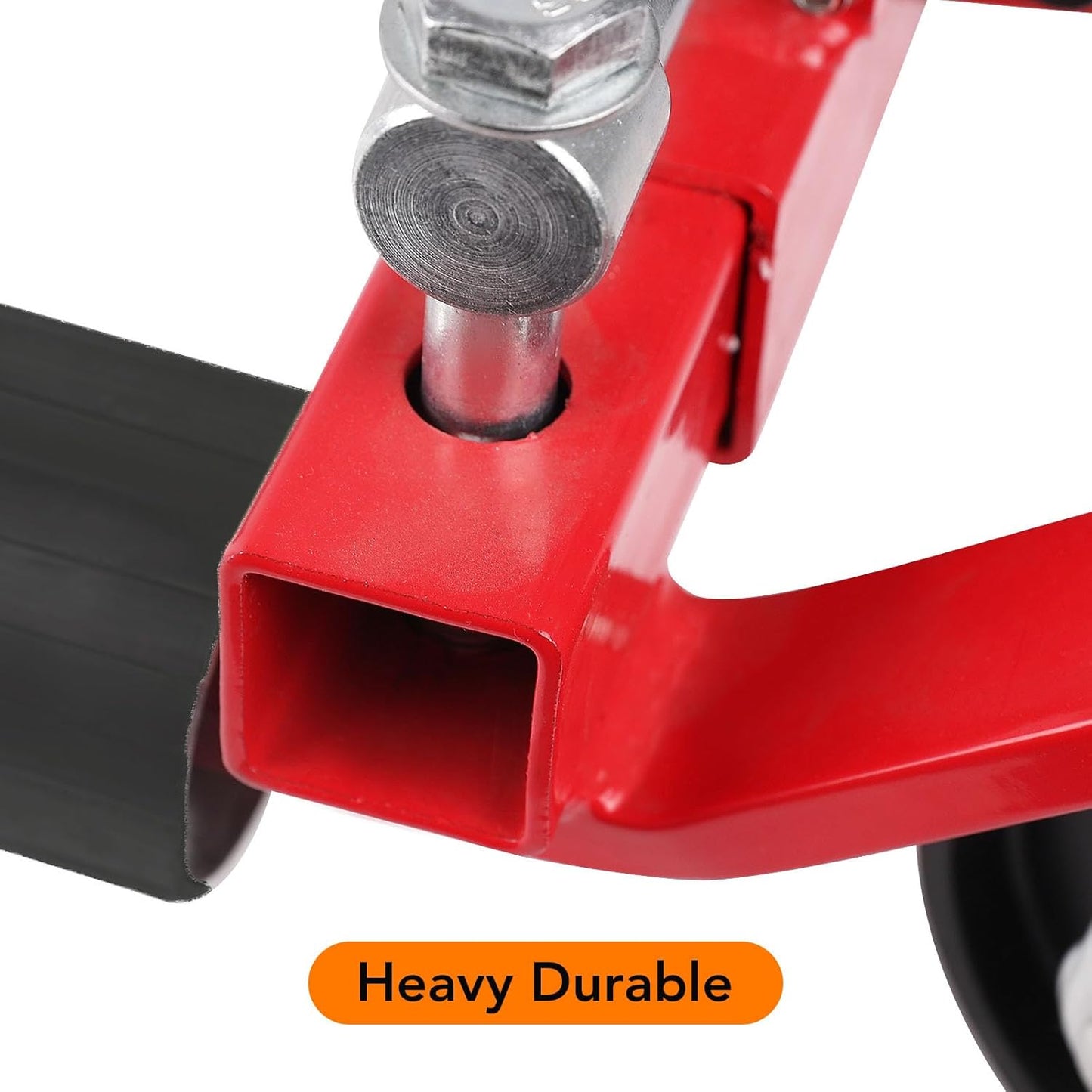2 Pcs Car Wheel Dolly with Hydraulic Tire Jack, 1500LBS Capacity Trailer Dolly for Vehicle Positioning for Truck RV Trailer, Red