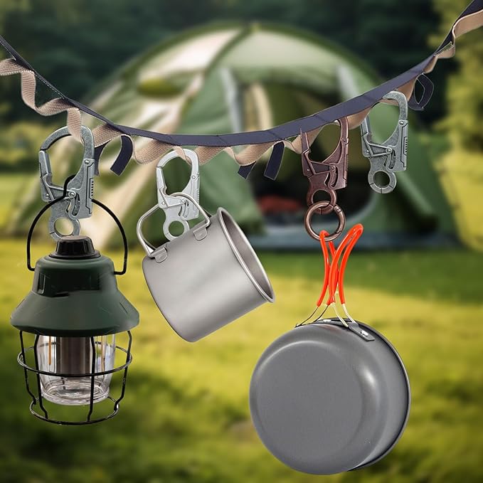 Ahiller Muscular Carabiner Hook,3.1" Alloy Thick Keychain Clip for Man, Outdoor Camping, Hiking Accessories, Key Ring