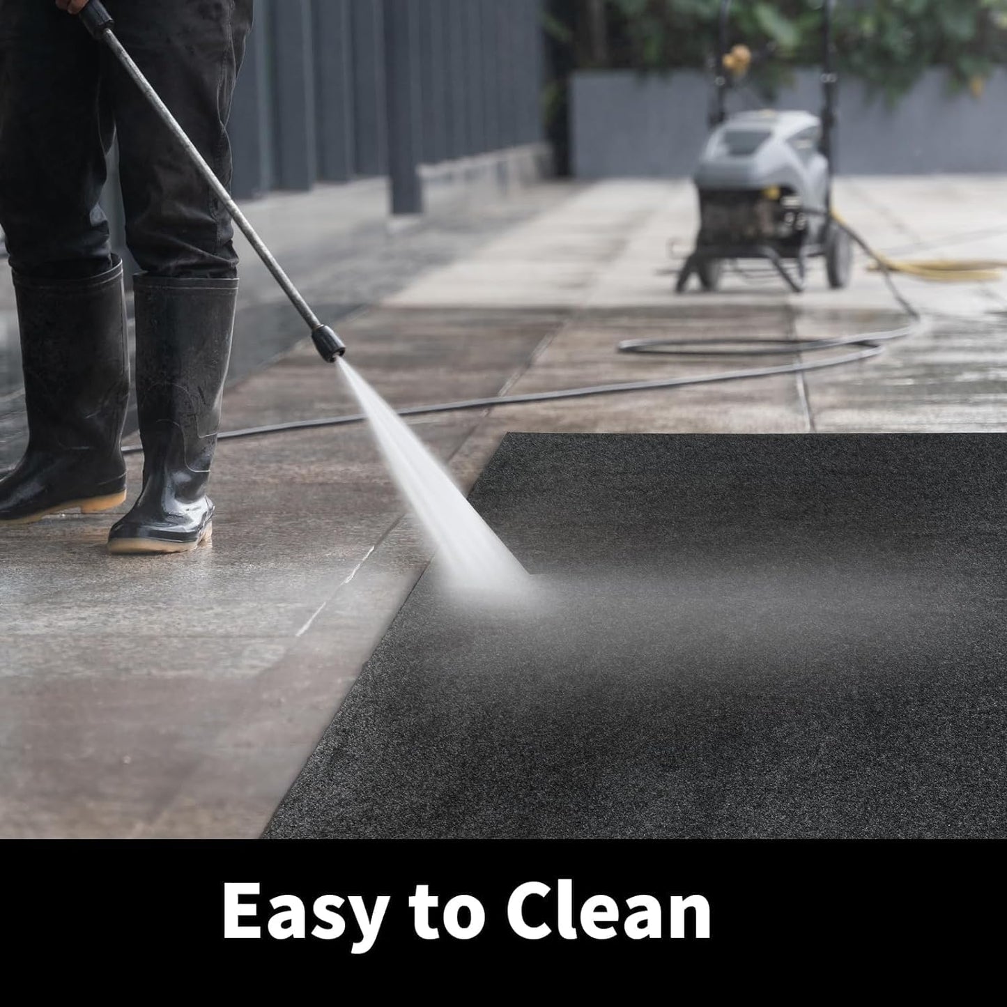 HOMBYS Extra Large Garage Floor Mat for Under Car,Floor Mats for Garage with Rubber Backing,Non Slip Garge Rug,Waterproof Backing Garage Carpet,Motorcycle Absorbent Oil Spill Mat,7'9"x18'