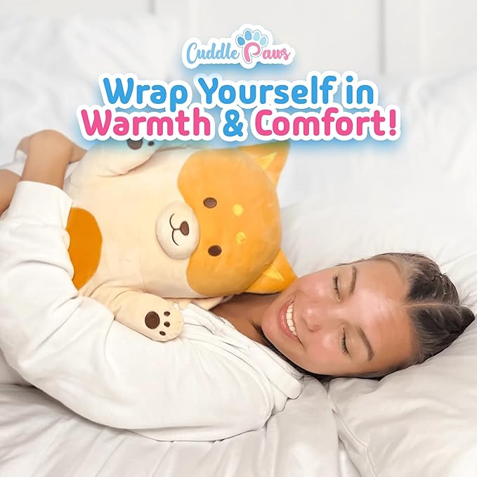 Stuffed Animal Fox Pillow – Soft Plush Toy & Throw Pillow for Kids, Large (47 Inches), for Girls