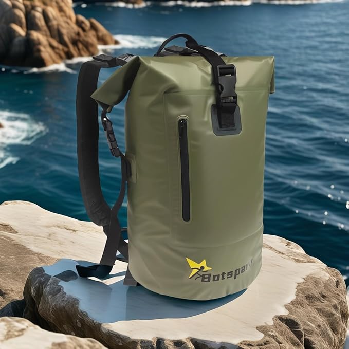Waterproof Dry Bag Backpack - Lightweight Hiking Pack with Zippered Pocket for Camping, Kayaking, Travel, Hiking, Fishing, Outdoor Enthusiasts(35L)