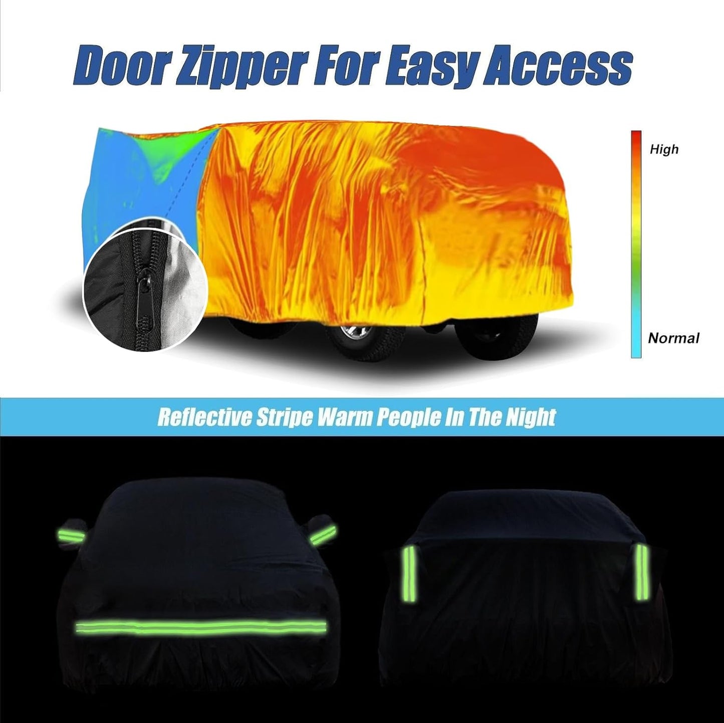 Waterproof Car Covers for 2010-2025 Jeep Grand Cherokee (Black) Custom Heavy Duty Waterproof All Weather Protection Outdoor