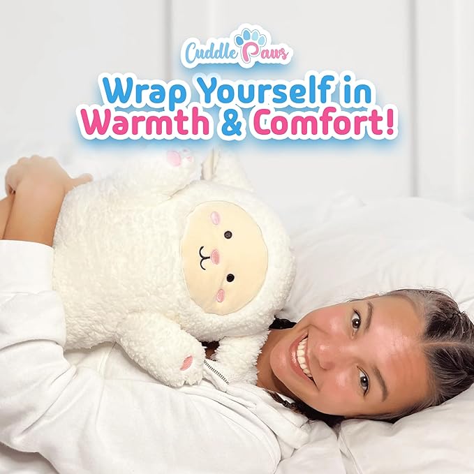 Stuffed Animal Lamb Body Pillow – Soft Plush Toy & Throw Pillow for Kids, Large (47 Inches), Soft Plushies Stuff Gift for Girls