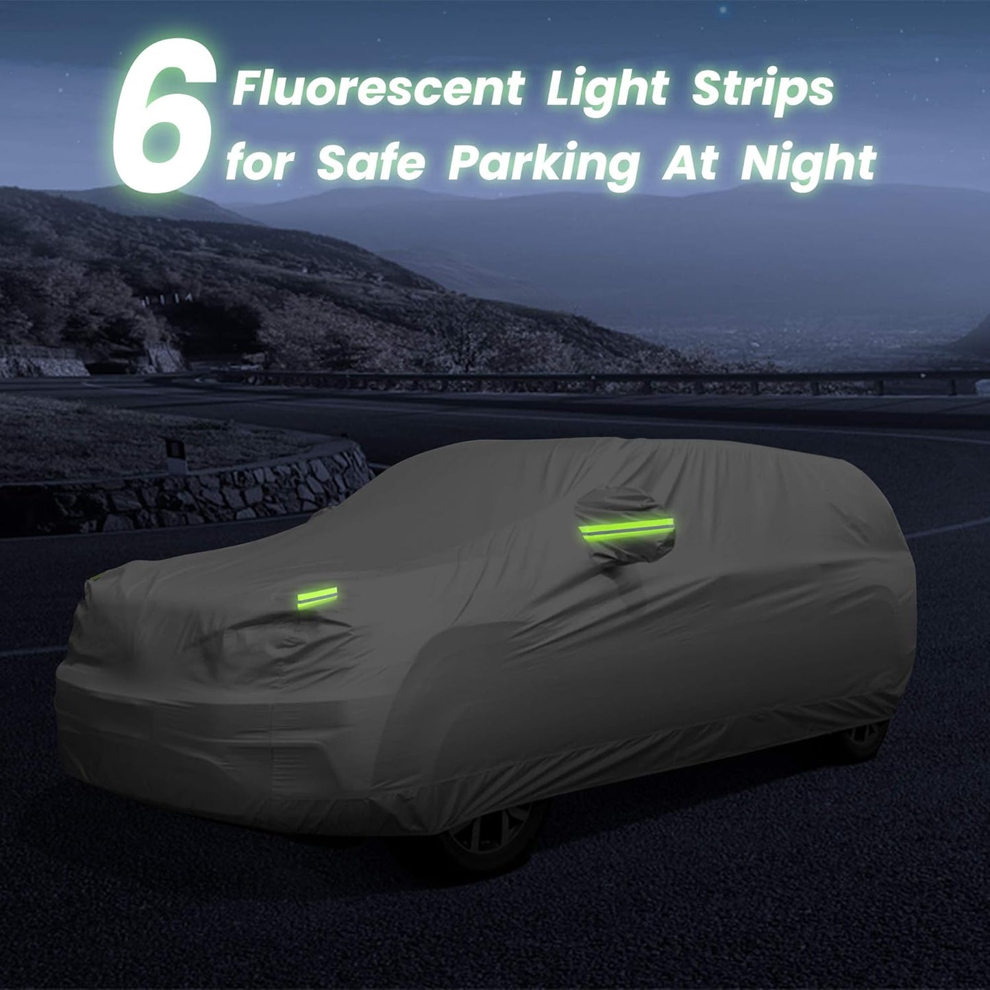 SUV Car Cover Waterproof All Weather, Outdoor Car Covers for Automobiles Car Covers Universal Fit SUV Up to 181’’