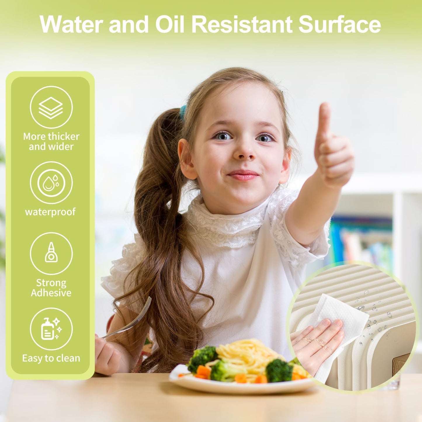 Baby Proofing Wall Corner Protector,Edge Guard Corner Protector,6.56ft Thinken Soft Corner Protectors Pre-Taped Soft Rubber Foam Edge Cushion for Furniture (Gray, 6.56Ft x 7.8" W x 0.47" Th)