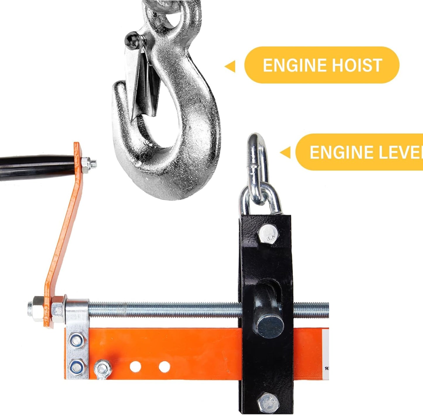 Engine Support Bar 2000 Lbs Load Lever Motor Lift Tool Heavy Duty Leveler (Lever)
