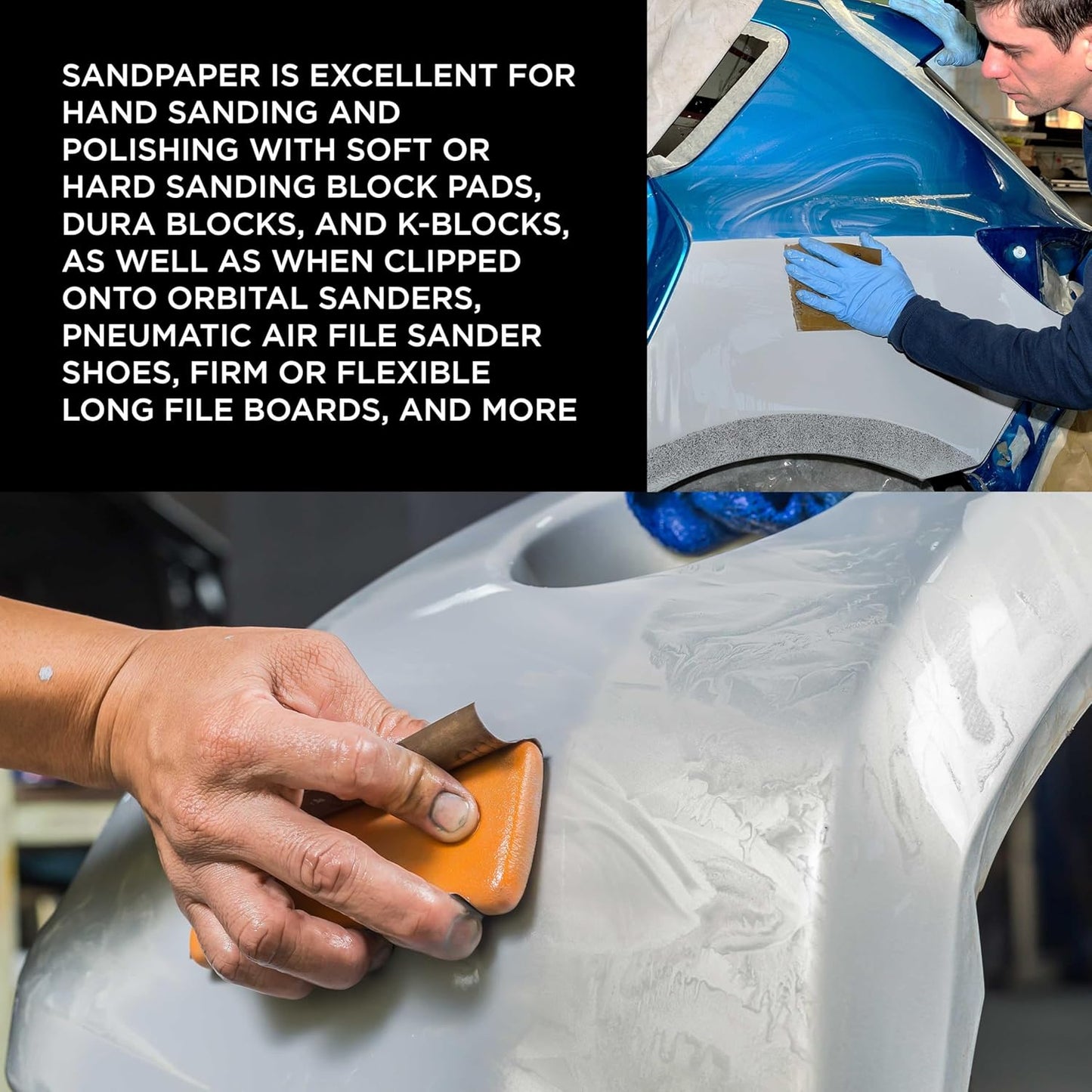 Dura-Gold Premium 10000 Grit Wet or Dry Sandpaper Sheets, 5-1/2" x 9", Box of 25 - Auto Car Color Sanding Detailing, Polishing Wood, Plastic Glass, Epoxy, Stone, Metal Finishing Hand Sand Block Sander