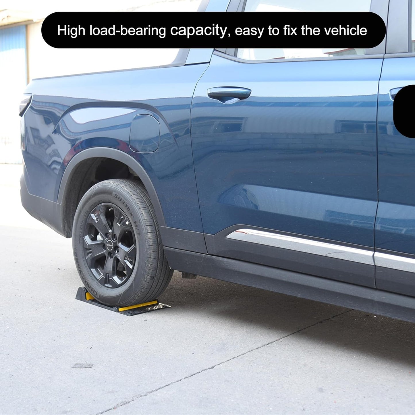 11''x21''/28cmx53cm Parking Guide Mats,Durable Self Adhesive Anti-Skid Wheel Stopper, Parking Assistance Accessories for Garage Vehicles (4 Pack)