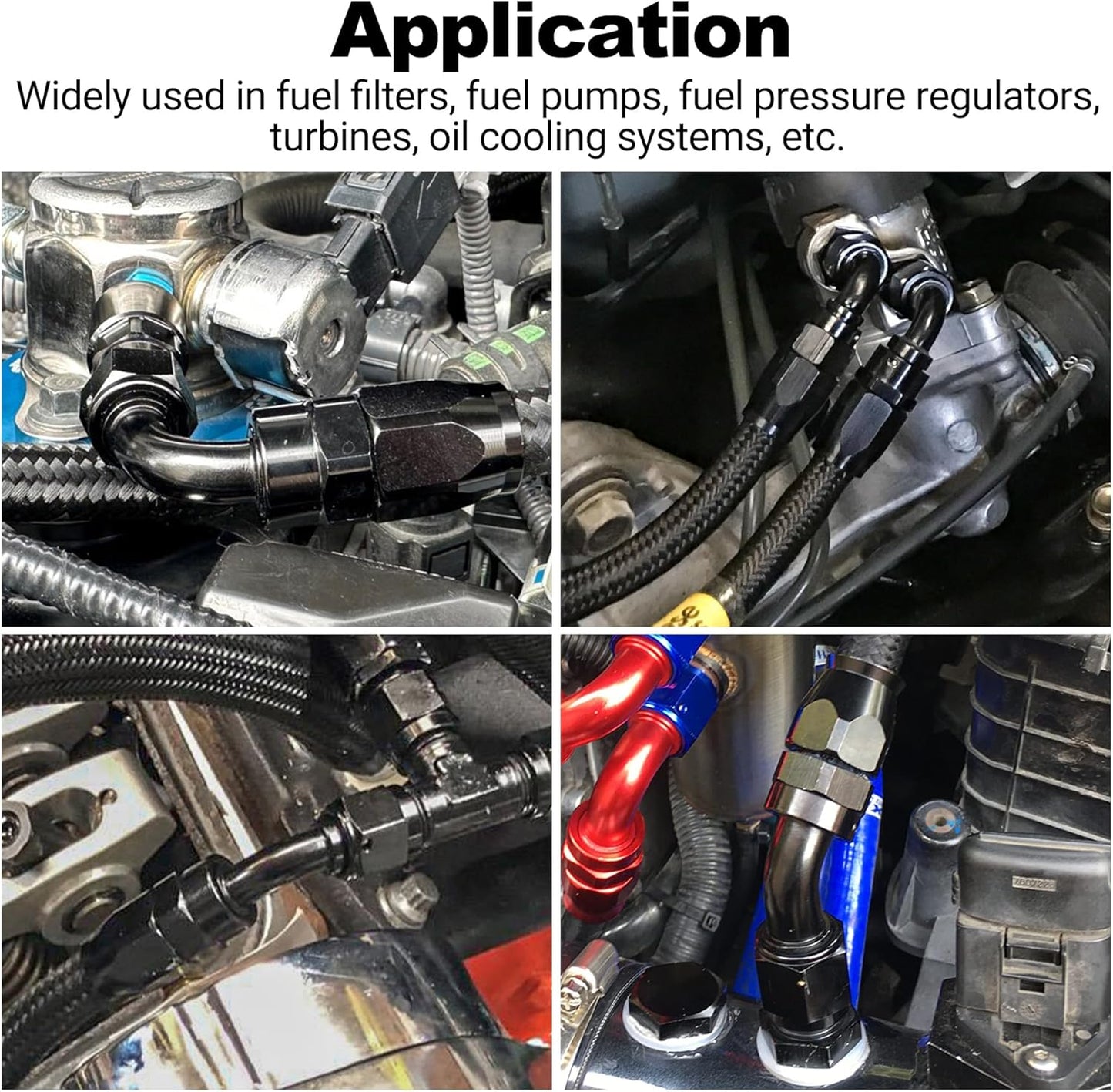 EVIL ENERGY 8AN 60 Degree One Piece Full Flow Hose End Fitting Swivel For CPE Braided Hose