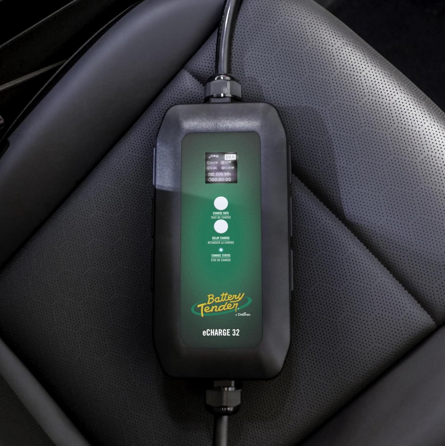 Battery Tender eCharge 32 AMP EV Charger - Level 1+2 Portable Electric Vehicle EV Car Charger - 022-3017-DL-WH