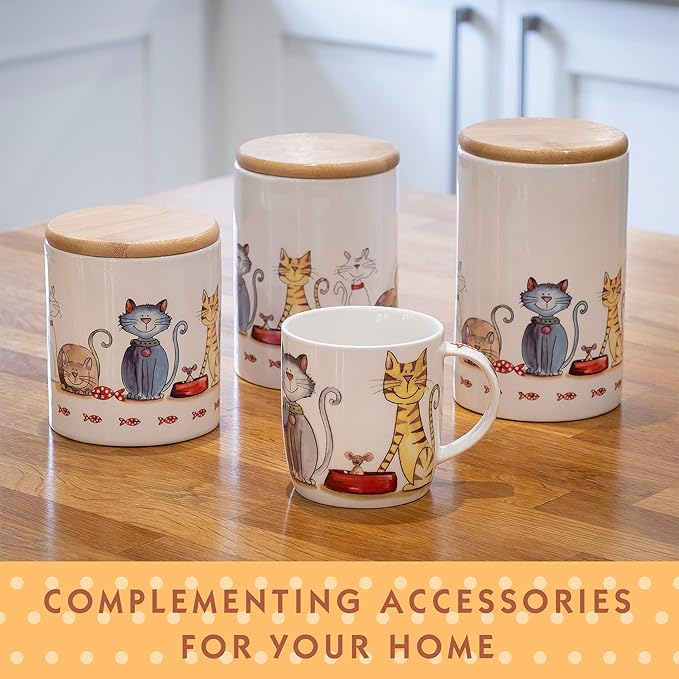 SPOTTED DOG GIFT COMPANY Dog Mug, 12 oz Dog Coffee Mug, Cute Ceramic Porcelain China Coffee Tea Mug Cup, Dog Themed Gifts for Dog Lovers and Animal Lovers Women Men, 1 piece