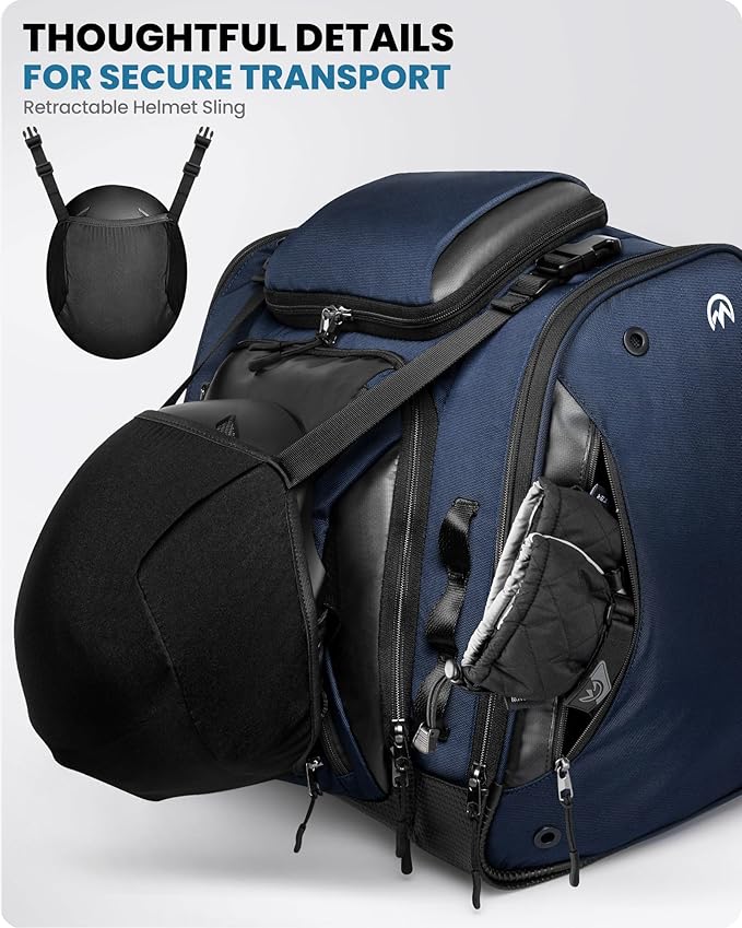 OutdoorMaster Boot Bag - Upgraded Ski Boots and Snowboard Boots Bag, Excellent for Travel with Waterproof Exterior & Bottom - for Men, Women and Youth, 55L