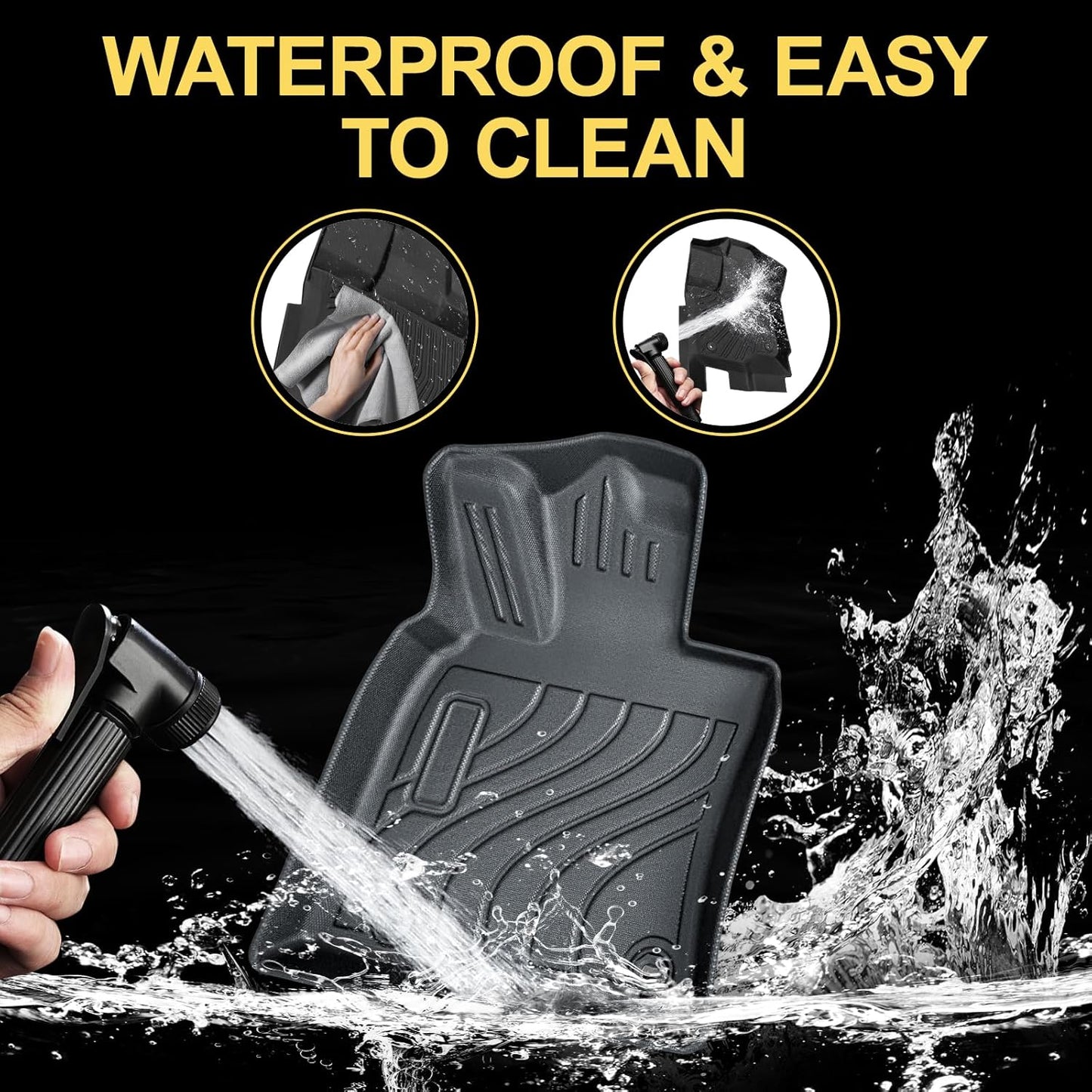 Full Set Floor Mats Custom Fit for 2025 Toyota Camry 2025(Include Hybrid) All Weather Floor Mats 2025,Front and Rear Row Mats Liners Trunk Bed mat,Toyota Camry Accessories 2025(4 PCS)