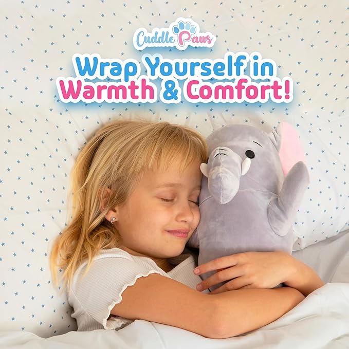 Stuffed Animal Elephant Body Pillow – Soft Plush Toy & Throw Pillow for Kids, Large (47 Inches), Soft Plushies Stuff Gift for Boys/Girls