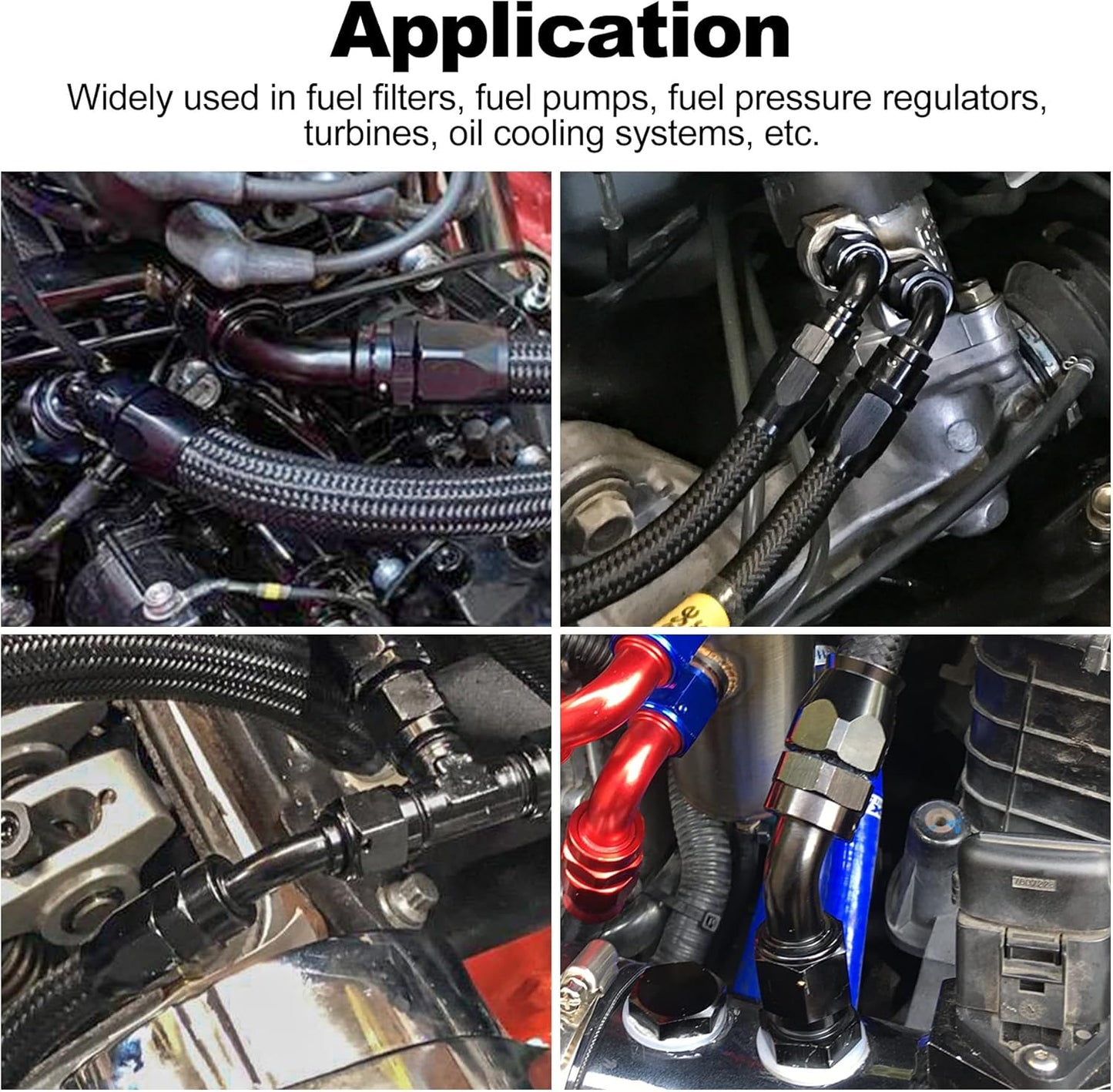 EVIL ENERGY 12AN 90 Degree One Piece Full Flow Hose End Fitting Swivel For CPE Braided Hose