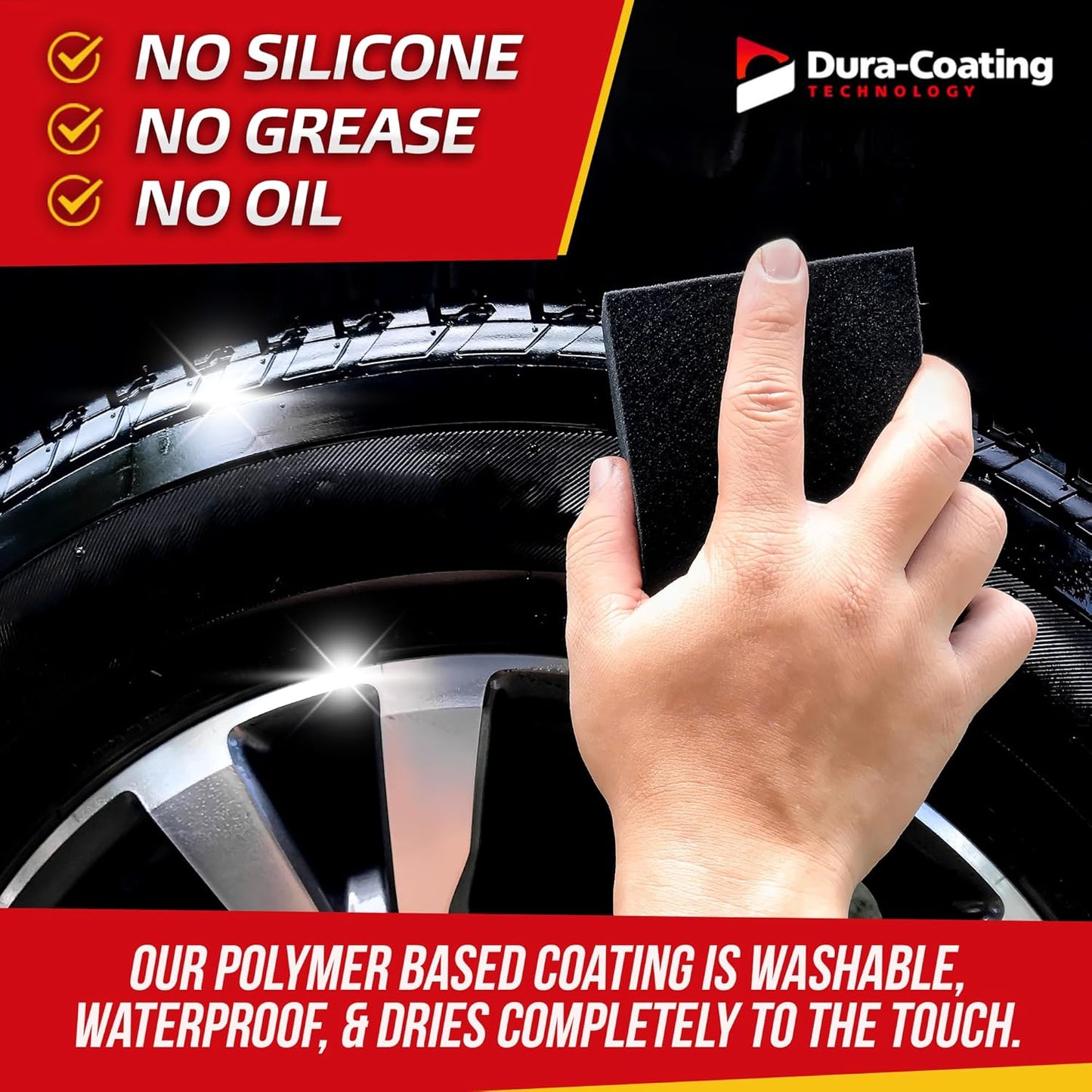 DURA-COATING TECHNOLOGY, Dressing Tire Dressing Re-Load Kit, for Tires Already Coated with Dura-Dressing - Car Tire Shine for Ultimate High Gloss Shine, Protection & Renewal - XXL 16oz Bottle