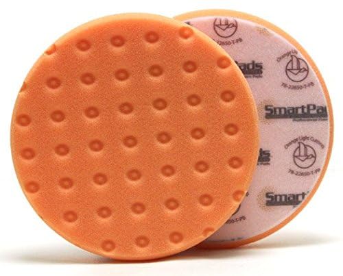 Smart Foam Pads Dual Action 5.5 inch Cut and Polish Combo (3-White, 3-Orange, 5.5 inch) | Perform 2-Step Compounding/Polishing Automotive Paint Correction Detail with Ease!