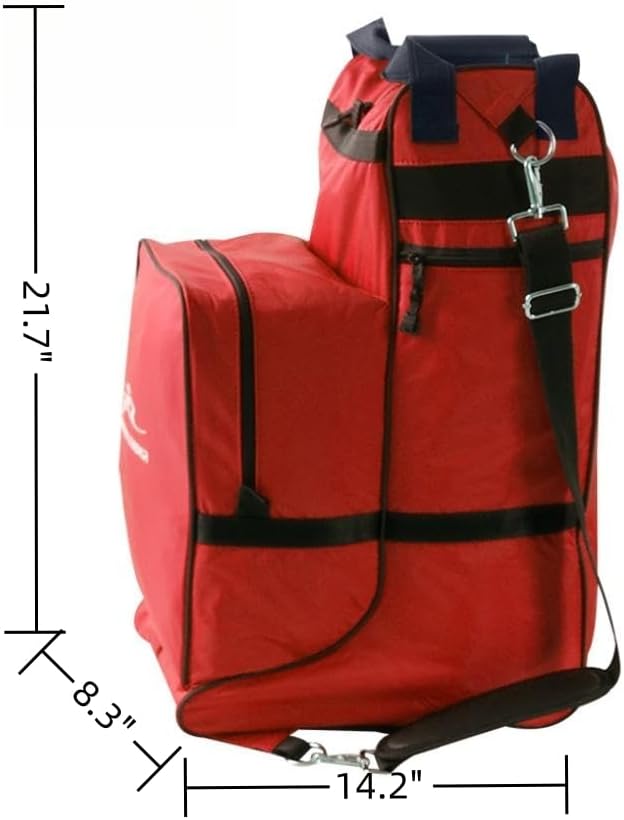 Tall Boot and Helmet Carrier - Waterproof 3 in 1 Equestrian Travel Bag for Horse Riding, Large Capacity, English Bag Carry All