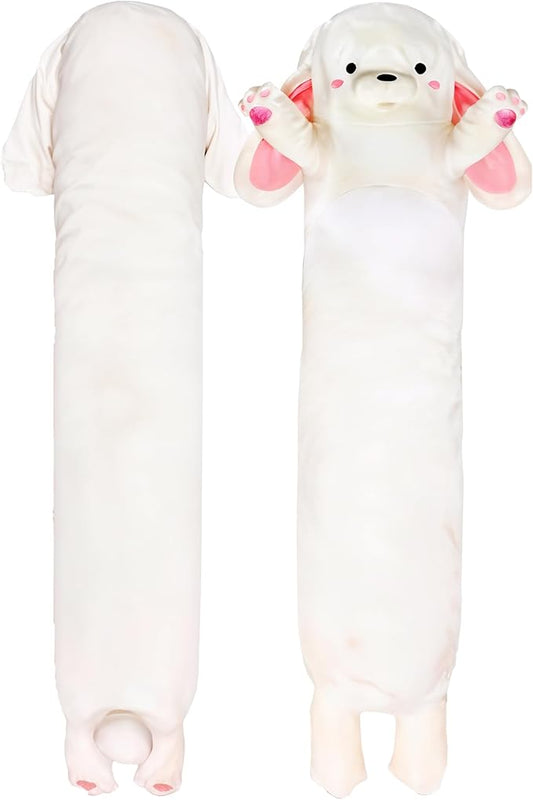 Stuffed Animal Big Bunny Body Pillow – Soft Plush Toy & Throw Pillow for Kids, Medium (35 Inches), Kawaii Stuff Gift for Girls
