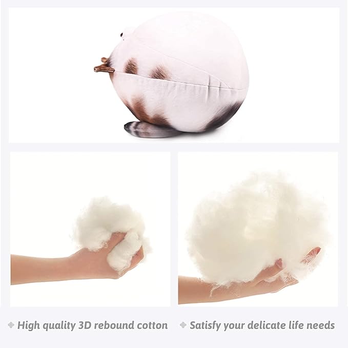 ARELUX 18In High Chubby Cat Plush Pillow, Cute Fat Kitty Cat Stuffed Animal Soft Kitten Adorable Hugging Pillow Anime Plushies,Funny Toy Birthday for Adults Friends