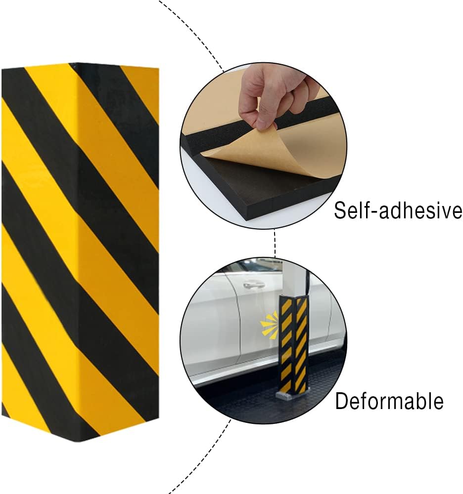 Garage Wall Protector Foam Wall Corner Guard for Parking Garages - Edge Protector Protect Your Car - Garage Corner Edge and Bumpers Corner Guards