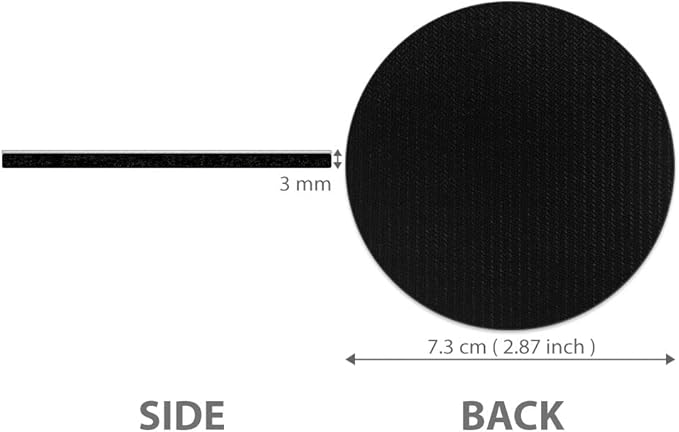 WIRESTER, Lynx Point Lilac Siamese Cat, Black White Tuxedo Cat Design Absorbent ROUND Fabric Felt Neoprene Car Coasters for Drinks (2.87 inches), 2pcs Set
