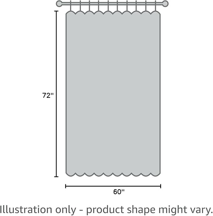 AWERT Blue Marble Shower Curtain - Waterproof for Bathroom Decor, Printed Washable With Hooks, 60x72 Inch