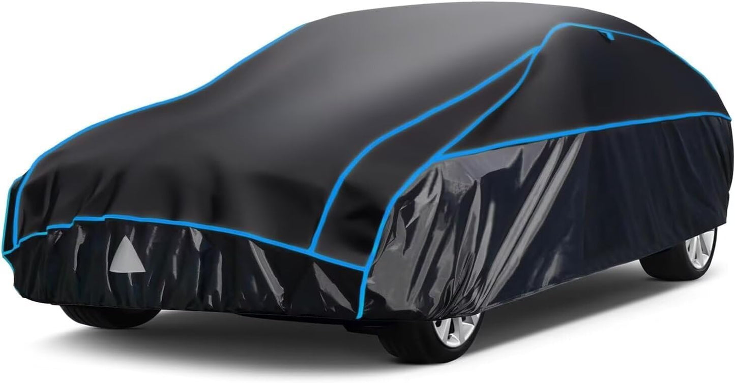 Hail Protector Car Cover, Outdoor Anti Hail Car Covers Thick Multi-Layered EVA, Hail Proof Car Cover Waterproof All Weather, Hail Protection Padded Fit Sedan/Coupe (Length 194 to 208 inch