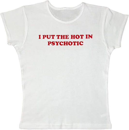 Women Girls Y2K Crop Top Letter Print Baby Tees Grunge T-Shirt