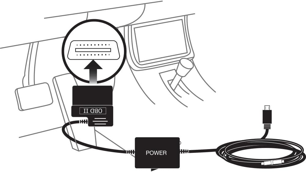 Cobra SC 200D Smart Dash Cam + Rear Cam and 2.5A OBDII Port to Micro-USB Hardwire Kit: Dual-View with QHD+ 1600P Resolution, Built-in Wi-Fi & GPS, Drive Smarter App + Apple Carplay Compatible