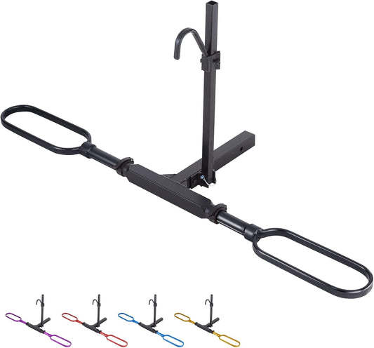 Trailer Hitch Bike Rack for Car 1 Bike, E Bike Carrier Hitch Mount, Fat-Tire Ebike Rack for Tow Hitch, Fits 2" Inch Receiver for SUV Truck Van (1 Bike - 120 Lbs Cap - Black)