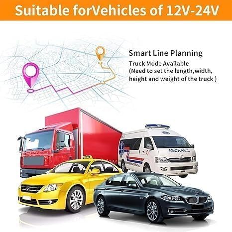 GPS Navigator for Car, Latest 2025 Map 9 inch Touch Screen Car GPS 256-16GB, Voice Turn Direction Guidance, Support Speed and Red Light Warning, North America Lifetime map Free Update