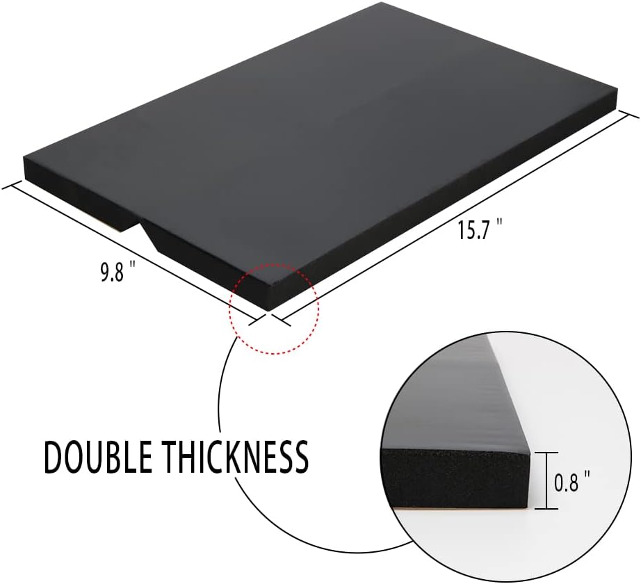 GUEQUITLEX Garage Wall Guards Foam Car Door Protector Wall Bumper Guard - 2 Pack, Corner, Black, Plastic with PP film surface, Foam, Polypropylene (PP)